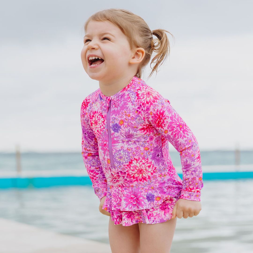 The Millie Surfsuit - Sorrento | Girls Swimwear - OCEANTALES